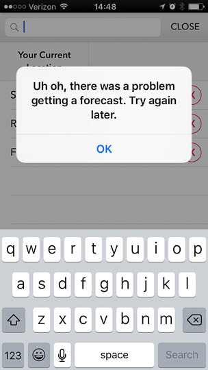 The modal dialog box says,